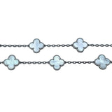 ヴァンクリーフ＆アーペル Van Cleef & Arpels ヴィンテージアルハンブラネックレス20P ホワイトゴールド 750 マザー オブ パール ジュエリー