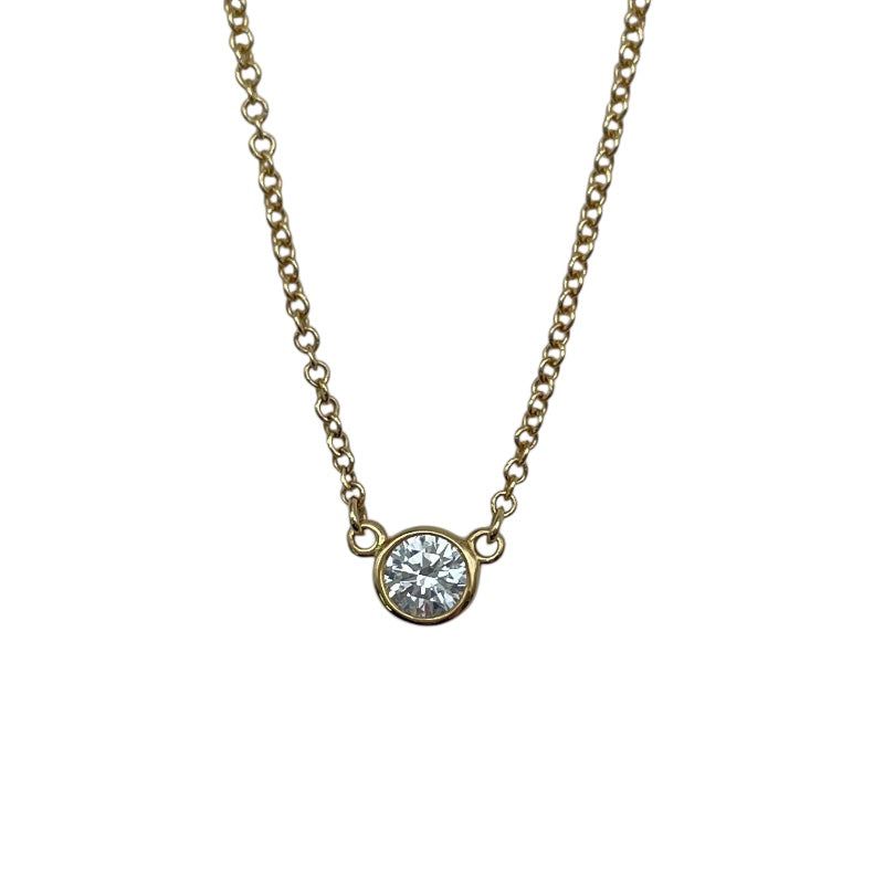 ティファニー TIFFANY＆CO バイザヤードネックレス ゴールド Au750 ジュエリー