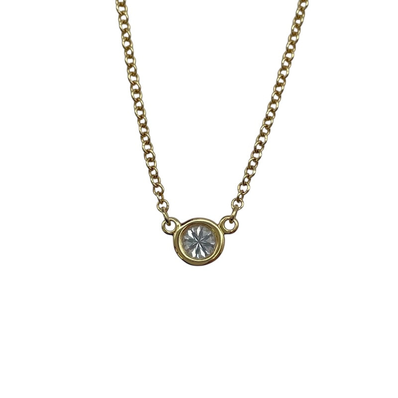 ティファニー TIFFANY＆CO バイザヤードネックレス ゴールド Au750 ジュエリー