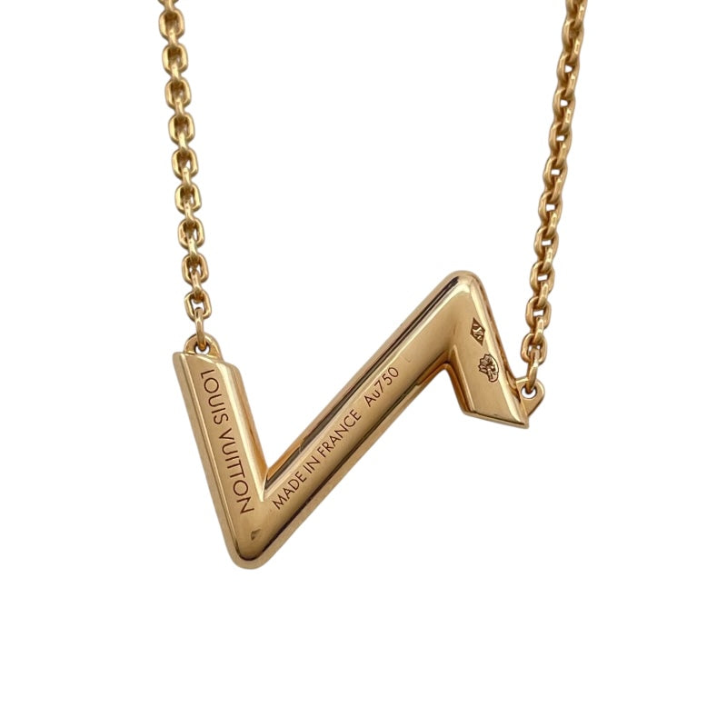 ルイ・ヴィトン LOUIS VUITTON アップサイドダウンネックレス ピンクゴールド Au750 ジュエリー