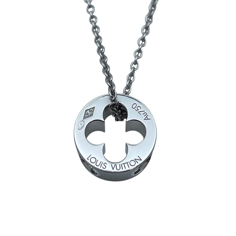 ルイ・ヴィトン LOUIS VUITTON パンダンティフアンプラントネックレス ホワイトゴールド Au750 ジュエリー