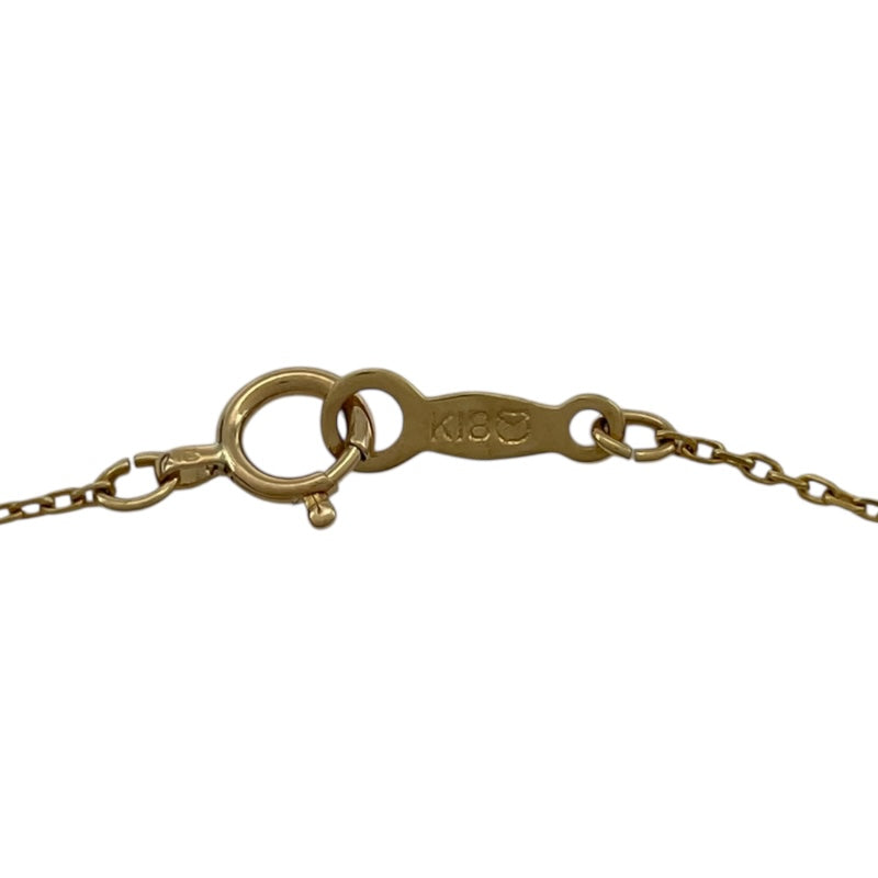 ミキモト MIKIMOTO パールネックレス イエローゴールド K18 ダイヤモンド ジュエリー