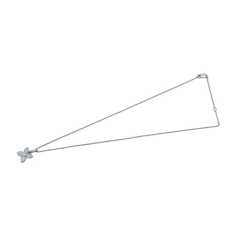 ルイ・ヴィトン LOUIS VUITTON パンダンティフ クラッカントネックレス ホワイトゴールド 750 パヴェダイヤモンド ジュエリー