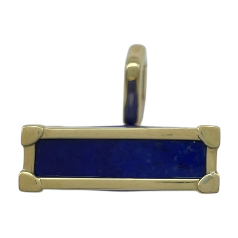 ルイ・ヴィトン LOUIS VUITTON トランクモチーフトップ ゴールド 750 ラピスラズリ ジュエリー