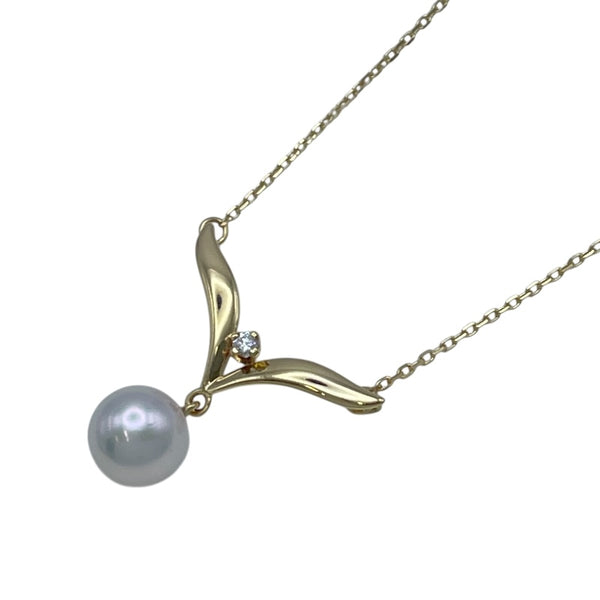 ミキモト MIKIMOTO ネックレス ゴールド K18 ダイヤモンド ジュエリー
