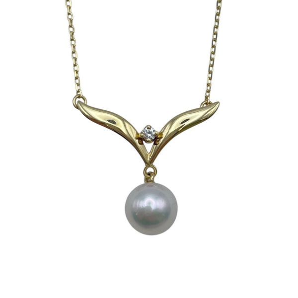 ミキモト MIKIMOTO ネックレス ゴールド K18 ダイヤモンド ジュエリー