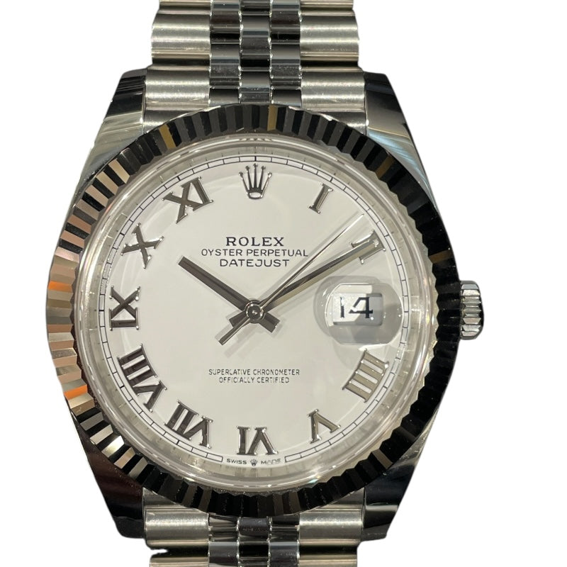 ロレックス ROLEX デイトジャスト41 126334 ホワイト WG/SS メンズ 腕時計