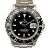 ロレックス ROLEX GMTマスター 16700 ブラック×ブラック ステンレススチール メンズ 腕時計