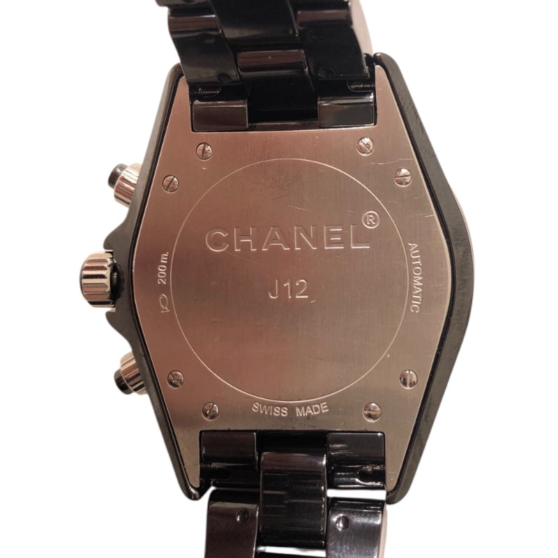 シャネル CHANEL J12　クロノグラフ　41mm H0940 ブラック セラミック メンズ 腕時計