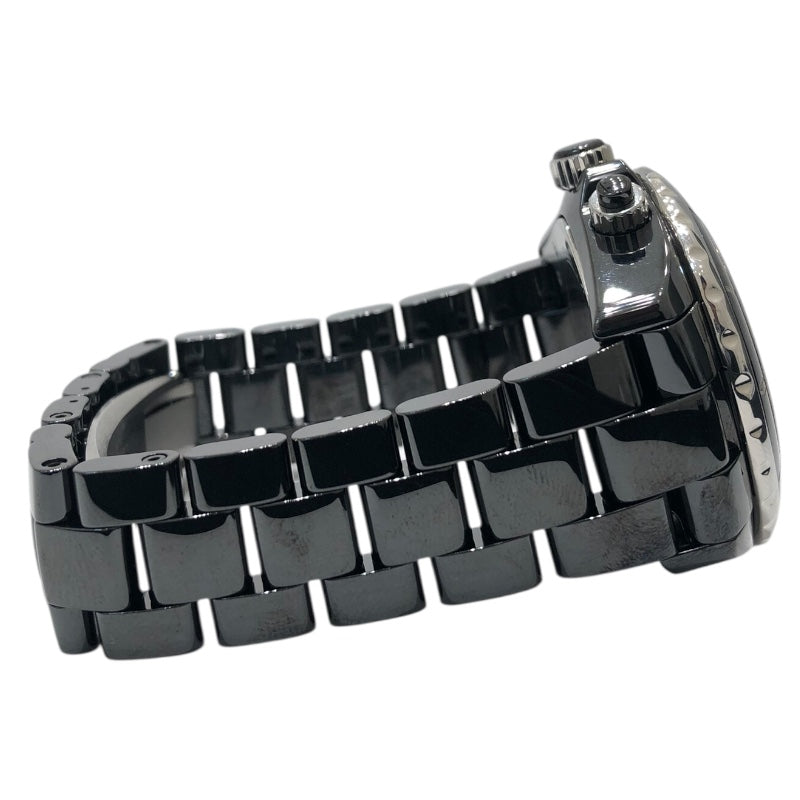 シャネル CHANEL J12　クロノグラフ　41mm H0940 ブラック セラミック メンズ 腕時計