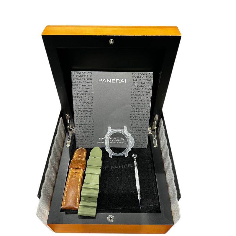 パネライ PANERAI ルミノールマリーナ1950　3デイズ　アッチャイオ PAM00422 ブラック SS/ラバーベルト メンズ 腕時計