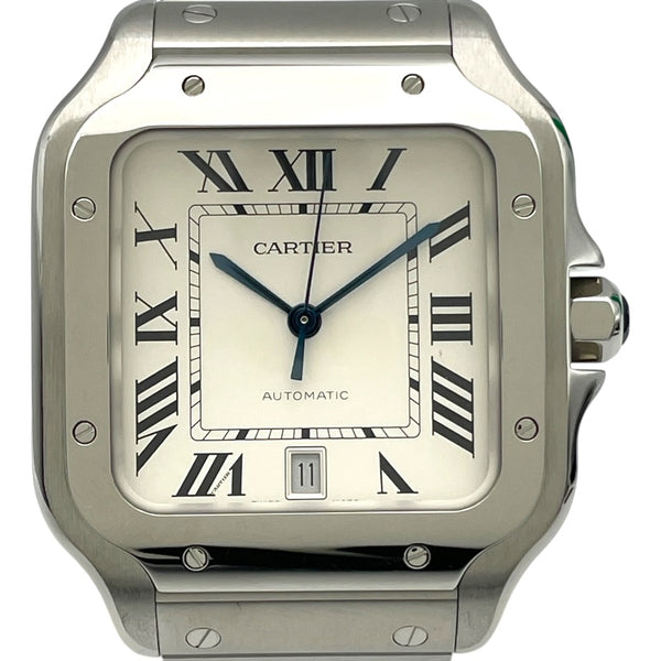 カルティエ Cartier サントス ドゥ カルティエ LM WSSA0009 ホワイト SS メンズ 腕時計