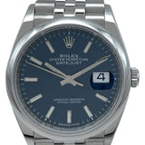 ロレックス ROLEX デイトジャスト36 ランダムシリアル 126200 ブライトブルー SS 自動巻き メンズ 腕時計