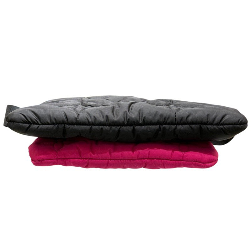 ルイ・ヴィトン LOUIS VUITTON マキシミュルティ・ポシェット・アクセソワ―ル M58980 ブラック・フューシャ モノグラム・エコナイロン レディース ショルダーバッグ