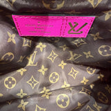 ルイ・ヴィトン LOUIS VUITTON マキシミュルティ・ポシェット・アクセソワ―ル M58980 ブラック・フューシャ モノグラム・エコナイロン レディース ショルダーバッグ