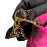 ルイ・ヴィトン LOUIS VUITTON マキシミュルティ・ポシェット・アクセソワ―ル M58980 ブラック・フューシャ モノグラム・エコナイロン レディース ショルダーバッグ