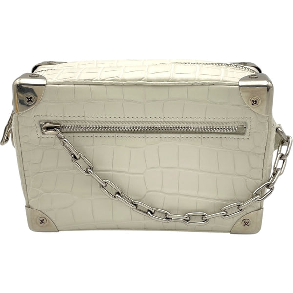 ルイ・ヴィトン LOUIS VUITTON ソフトトランクミニ N98495 ホワイト クロコマット メンズ ショルダーバッグ