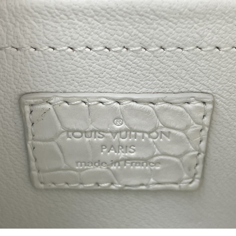 ルイ・ヴィトン LOUIS VUITTON ソフトトランクミニ N98495 ホワイト クロコマット メンズ ショルダーバッグ
