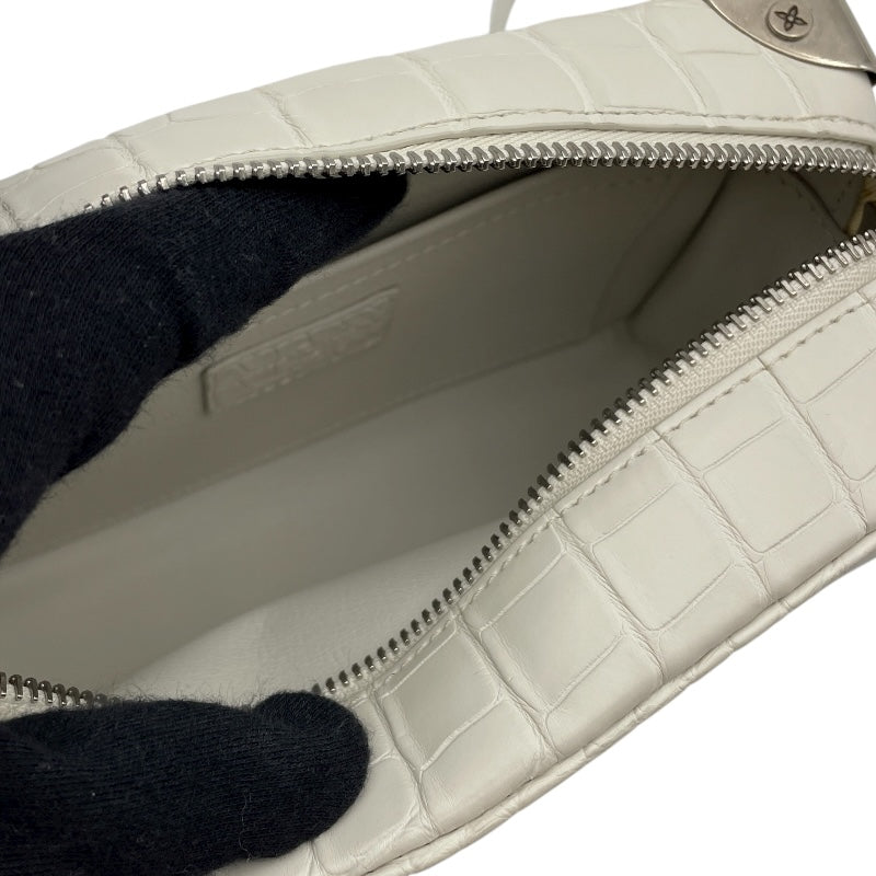 ルイ・ヴィトン LOUIS VUITTON ソフトトランクミニ N98495 ホワイト クロコマット メンズ ショルダーバッグ