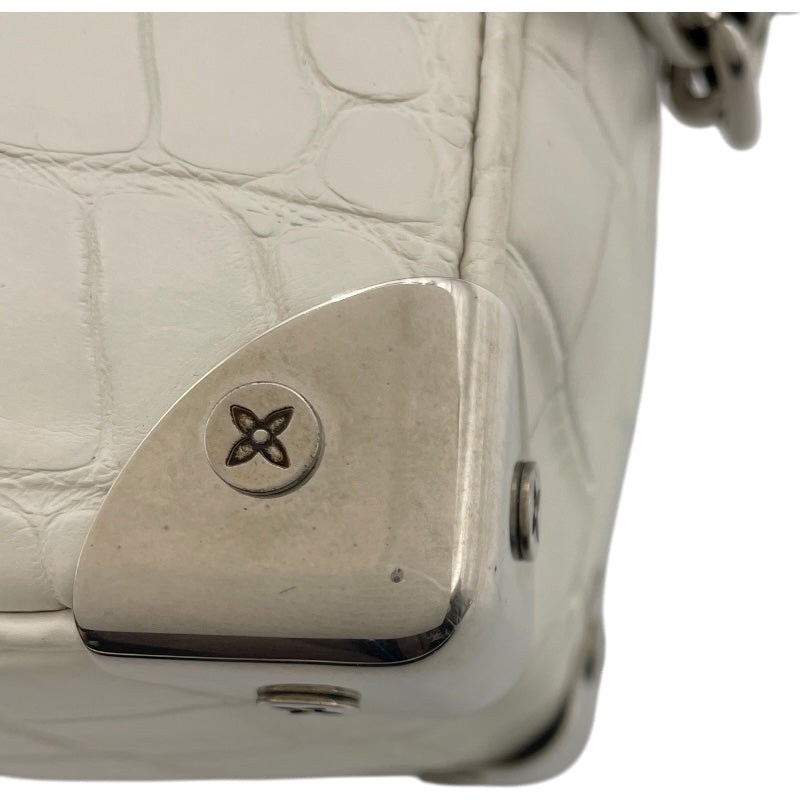 ルイ・ヴィトン LOUIS VUITTON ソフトトランクミニ N98495 ホワイト クロコマット メンズ ショルダーバッグ