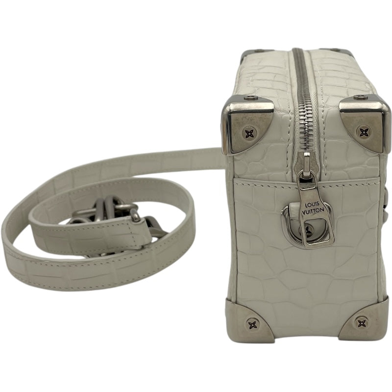 ルイ・ヴィトン LOUIS VUITTON ソフトトランクミニ N98495 ホワイト クロコマット メンズ ショルダーバッグ