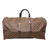 ルイ・ヴィトン LOUIS VUITTON キーポル・バンドリエール55 N41414 ダミエ PVC レザー ユニセックス ボストンバッグ