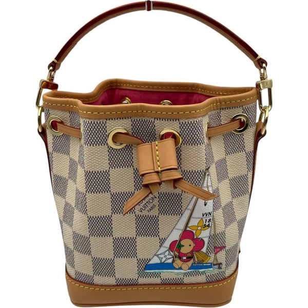 ルイ・ヴィトン LOUIS VUITTON ナノノエ N40511 ホワイト ダミエ レディース ショルダーバッグ