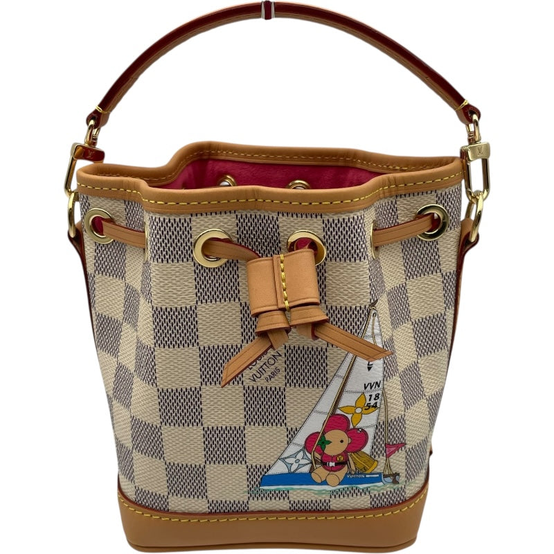 ルイ・ヴィトン LOUIS VUITTON ナノノエ N40511 ホワイト ダミエ レディース ショルダーバッグ