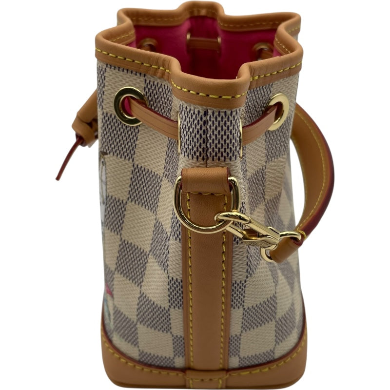 ルイ・ヴィトン LOUIS VUITTON ナノノエ N40511 ホワイト ダミエ レディース ショルダーバッグ