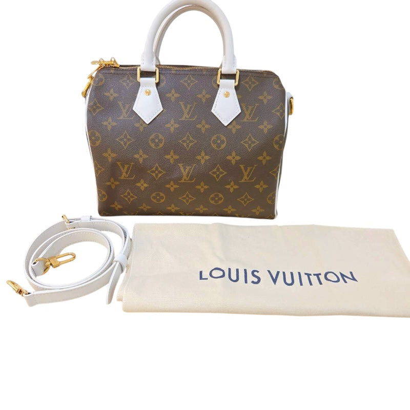 ルイ・ヴィトン LOUIS VUITTON スピーディー・バンドリエール25 M20754 モノグラム/ホワイト モノグラムキャンバス レディース ボストンバッグ