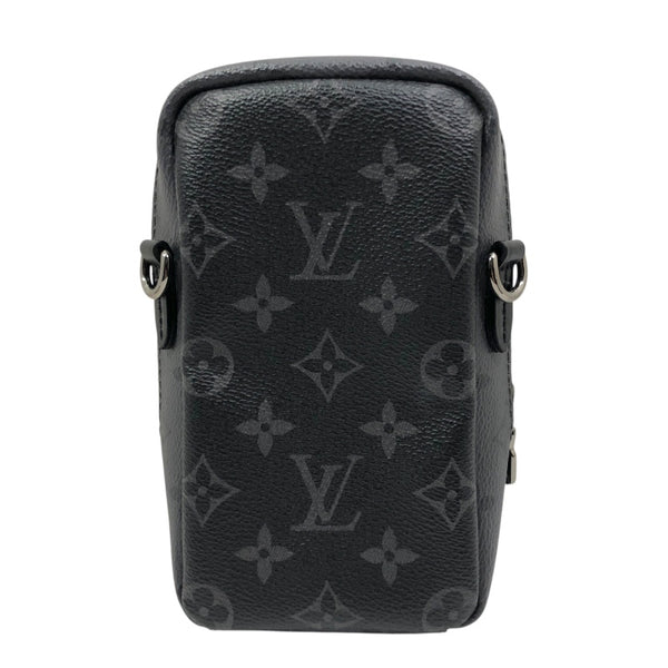ルイ・ヴィトン LOUIS VUITTON ダブル フォンポーチ M81321 ブラック/グレー モノグラム・エクリプス リバース キャンバス メンズ ショルダーバッグ