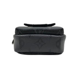 ルイ・ヴィトン LOUIS VUITTON ダブル フォンポーチ M81321 ブラック/グレー モノグラム・エクリプス リバース キャンバス メンズ ショルダーバッグ