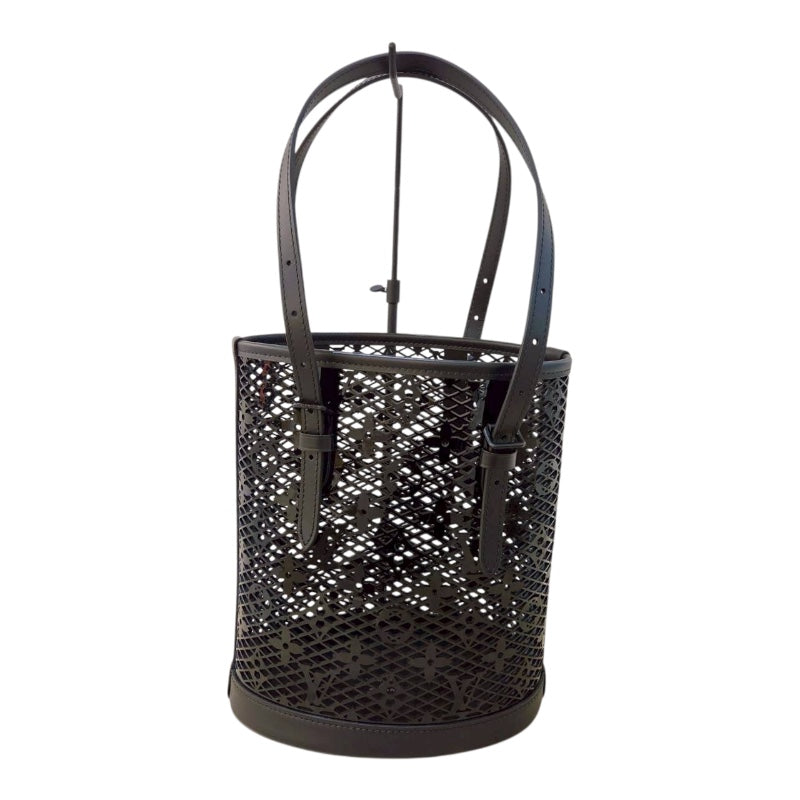 ルイ・ヴィトン LOUIS VUITTON レースバケットPM M20352 ブラック モノグラムレースレザー レディース トートバッグ