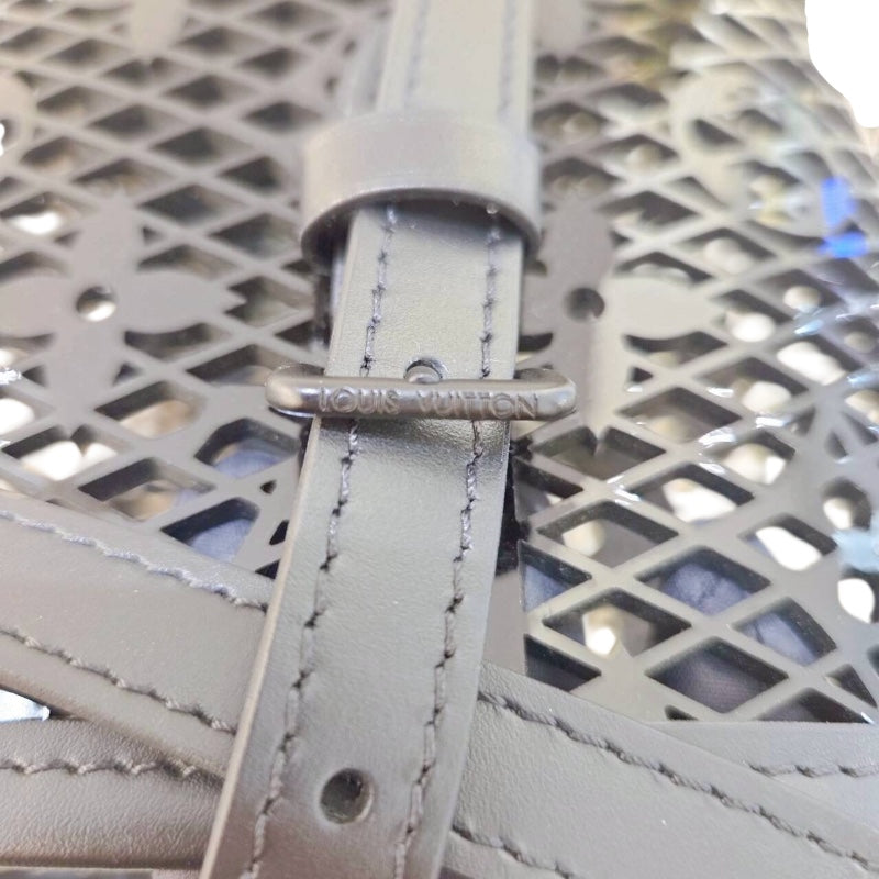 ルイ・ヴィトン LOUIS VUITTON レースバケットPM M20352 ブラック モノグラムレースレザー レディース トートバッグ