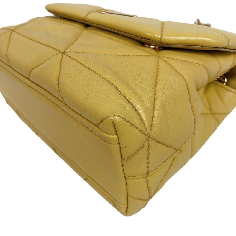 プラダ PRADA スペクトラムスモール １BD233 イエロー レザー レディース ショルダーバッグ