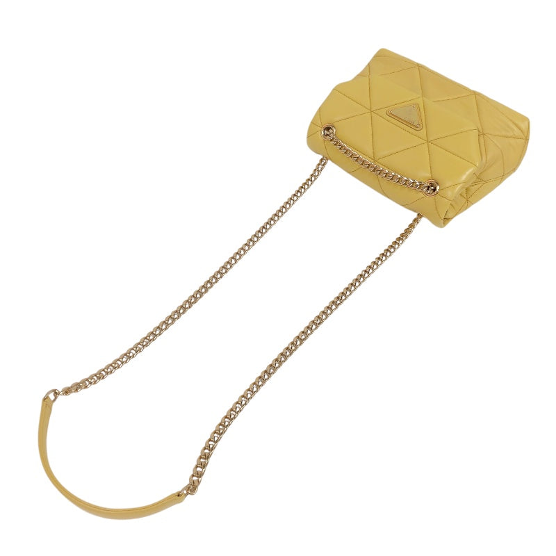 プラダ PRADA スペクトラムスモール １BD233 イエロー レザー レディース ショルダーバッグ