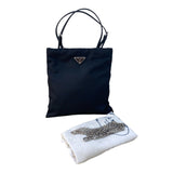 プラダ PRADA ハンドバッグ 1BA252 ブラック シルバー金具 ナイロン レディース ハンドバッグ