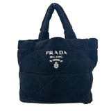 プラダ PRADA トートバッグ 1BG427 ブラック ファー レディース トートバッグ