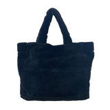 プラダ PRADA トートバッグ 1BG427 ブラック ファー レディース トートバッグ