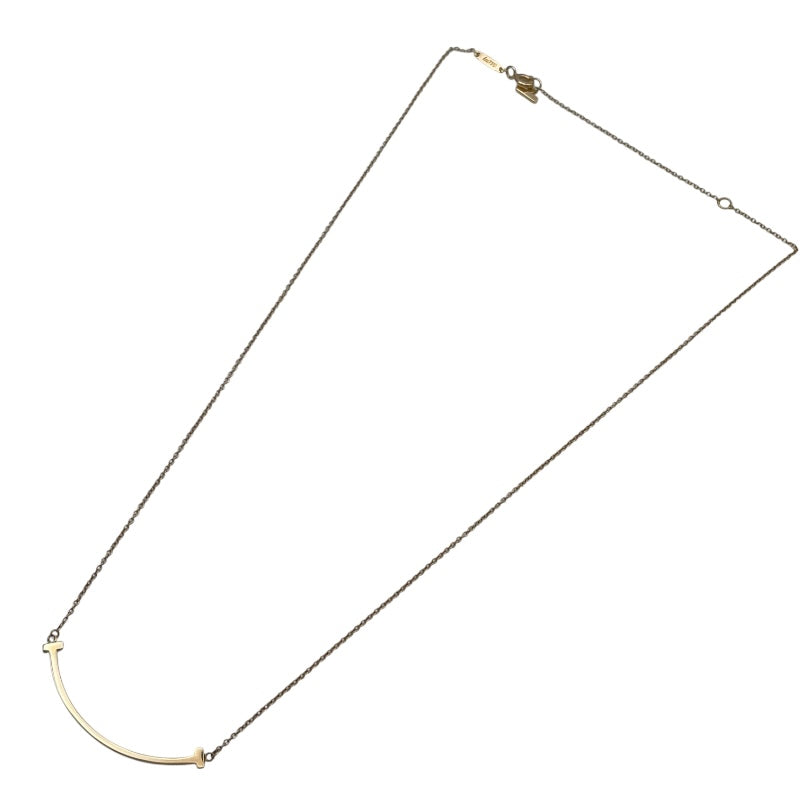 ティファニー TIFFANY＆CO Tスマイルネックレススモール ピンクゴールド Au750 ジュエリー