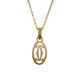 カルティエ Cartier ロゴドゥーブルCネックレス ピンクゴールド ジュエリー