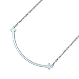 ティファニー TIFFANY＆CO Tスマイルネックレススモール ホワイトゴールド Au750 ジュエリー