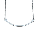 ティファニー TIFFANY＆CO Tスマイルネックレススモール ホワイトゴールド Au750 ジュエリー