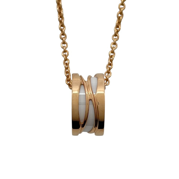 ブルガリ BVLGARI ビーゼロワンレジェンドネックレス ピンクゴールド Au750 ジュエリー