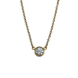 ティファニー TIFFANY＆CO バイザヤードネックレス ゴールド Au750 ダイヤモンド ジュエリー