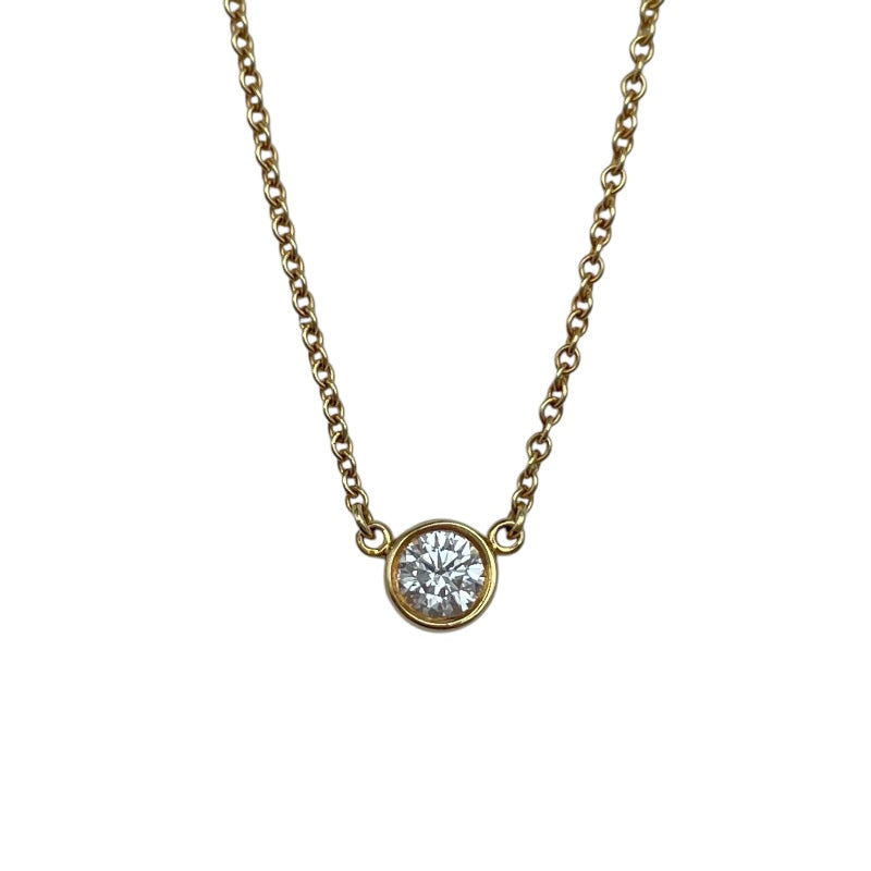 ティファニー TIFFANY＆CO バイザヤードネックレス ゴールド Au750 ダイヤモンド ジュエリー