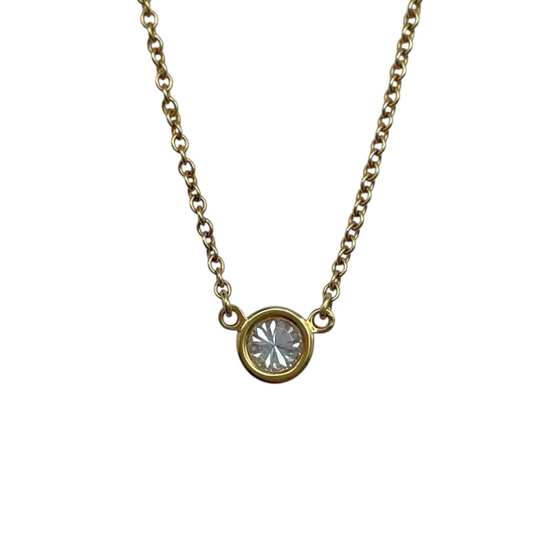 ティファニー TIFFANY＆CO バイザヤードネックレス ゴールド Au750 ダイヤモンド ジュエリー