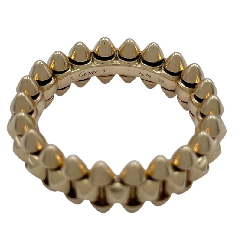 カルティエ Cartier クラッシュドゥカルティエリングSM ピンクゴールド Au750 ジュエリー