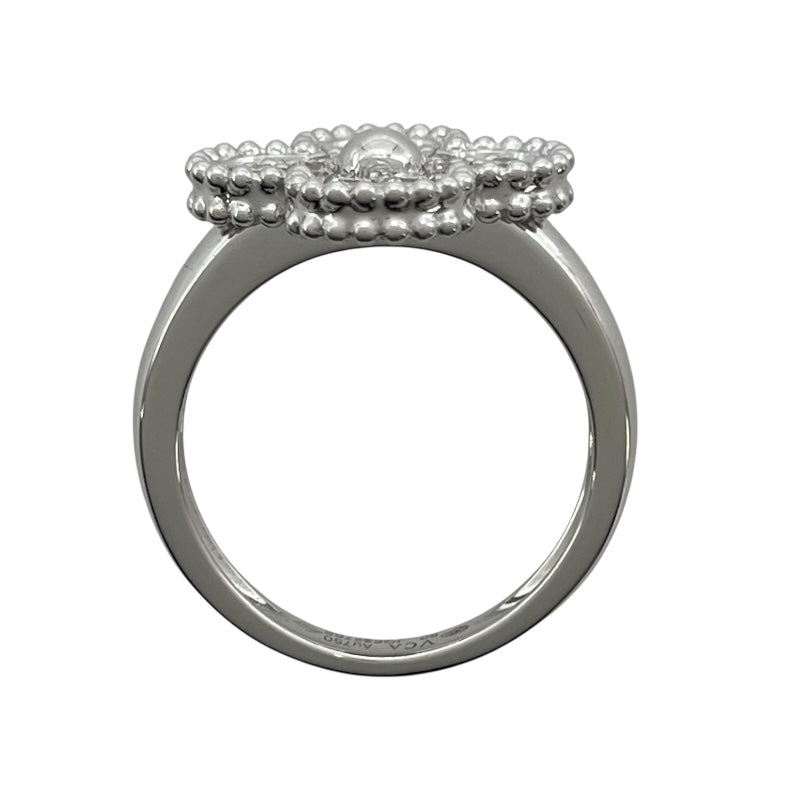 ヴァンクリーフ＆アーペル Van Cleef & Arpels ヴィンテージアルハンブラリング ホワイトゴールド Au750 ジュエリー