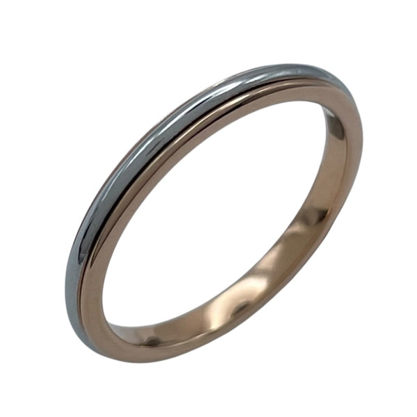 ティファニー TIFFANY＆CO ルシダバンドリング ゴールドxプラチナ 750/Pt950 ジュエリー